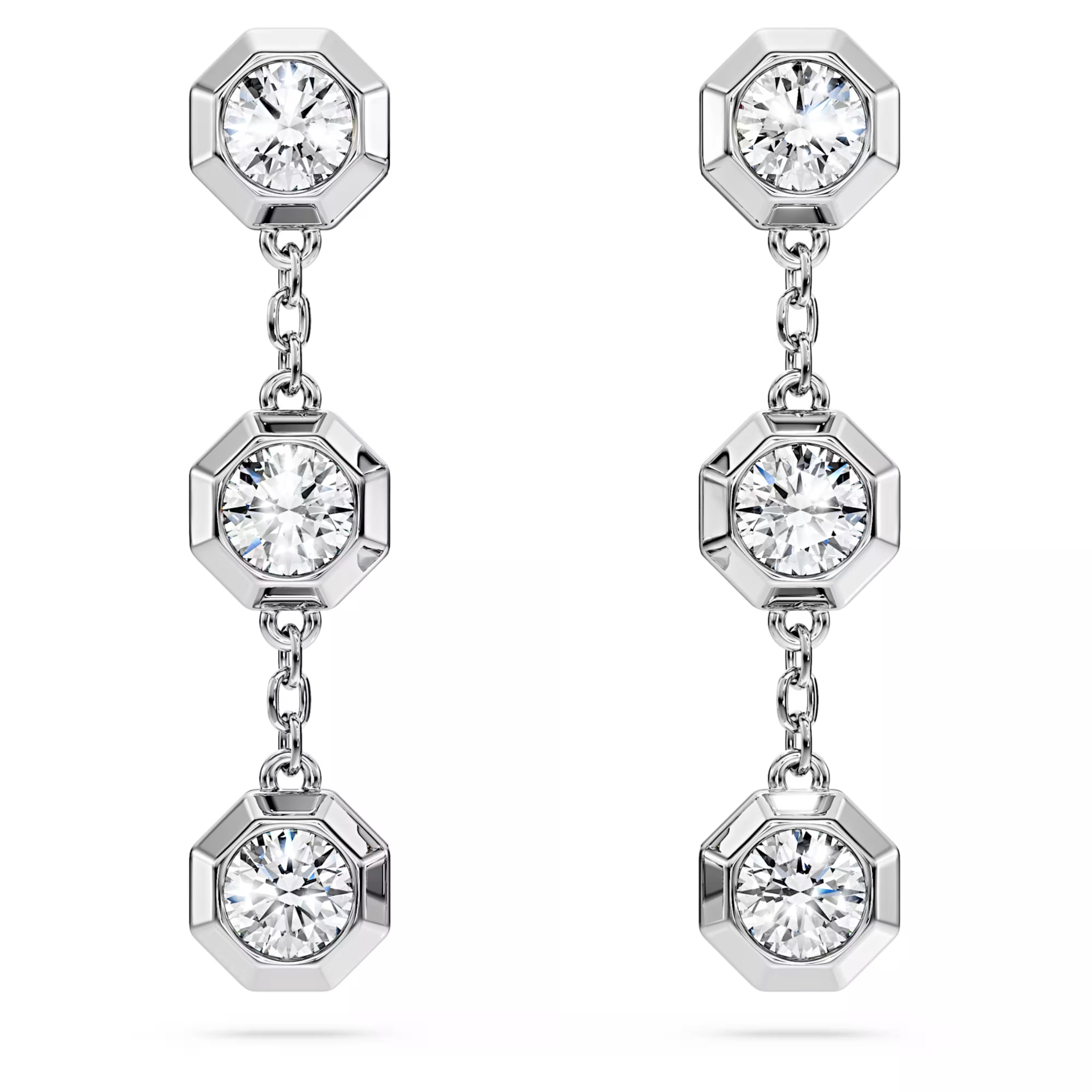 Boucles d’oreilles Swarovski - Octagon - Taille ronde