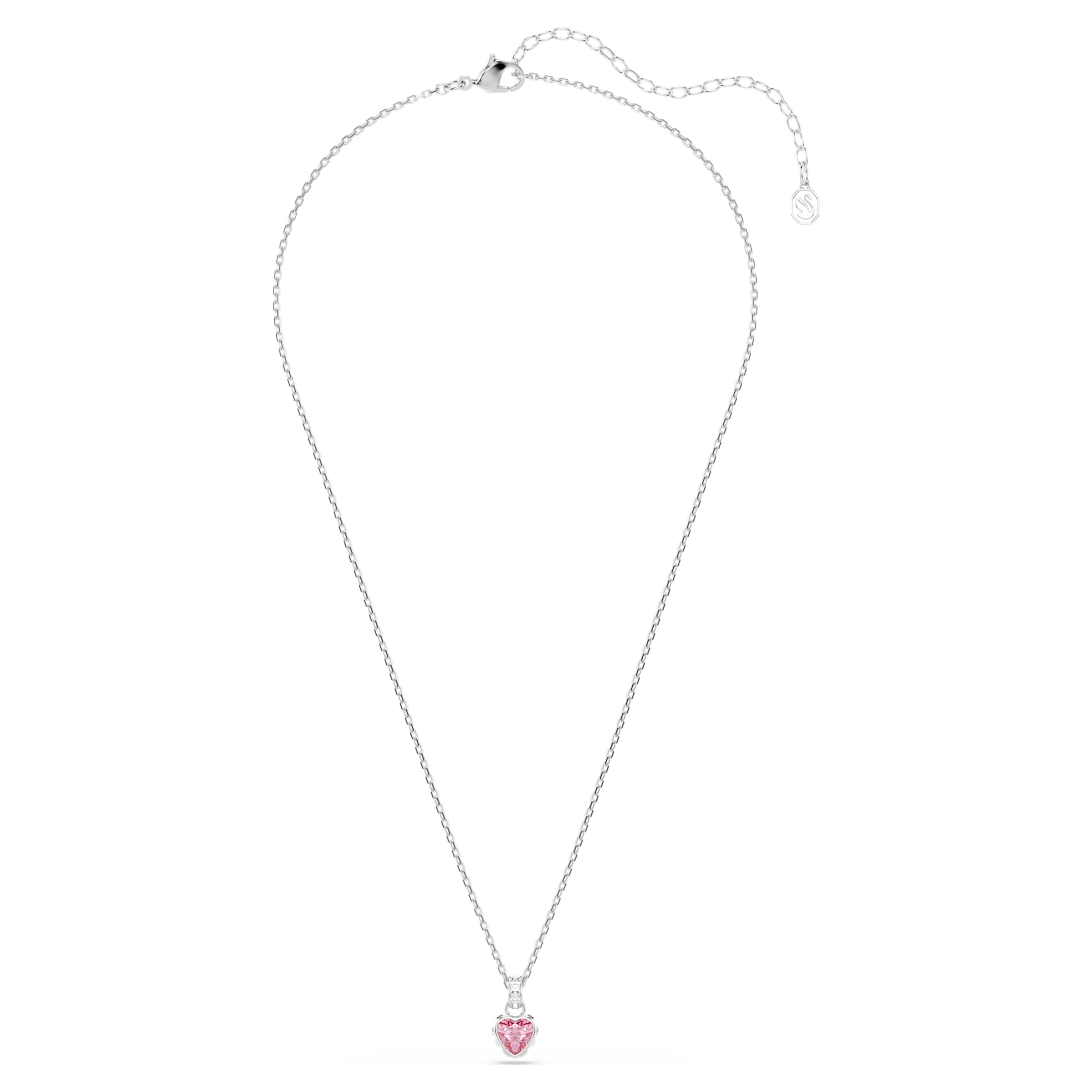 Pendentif Swarovski - Chroma - Cœur - Rose & Argenté vue 5