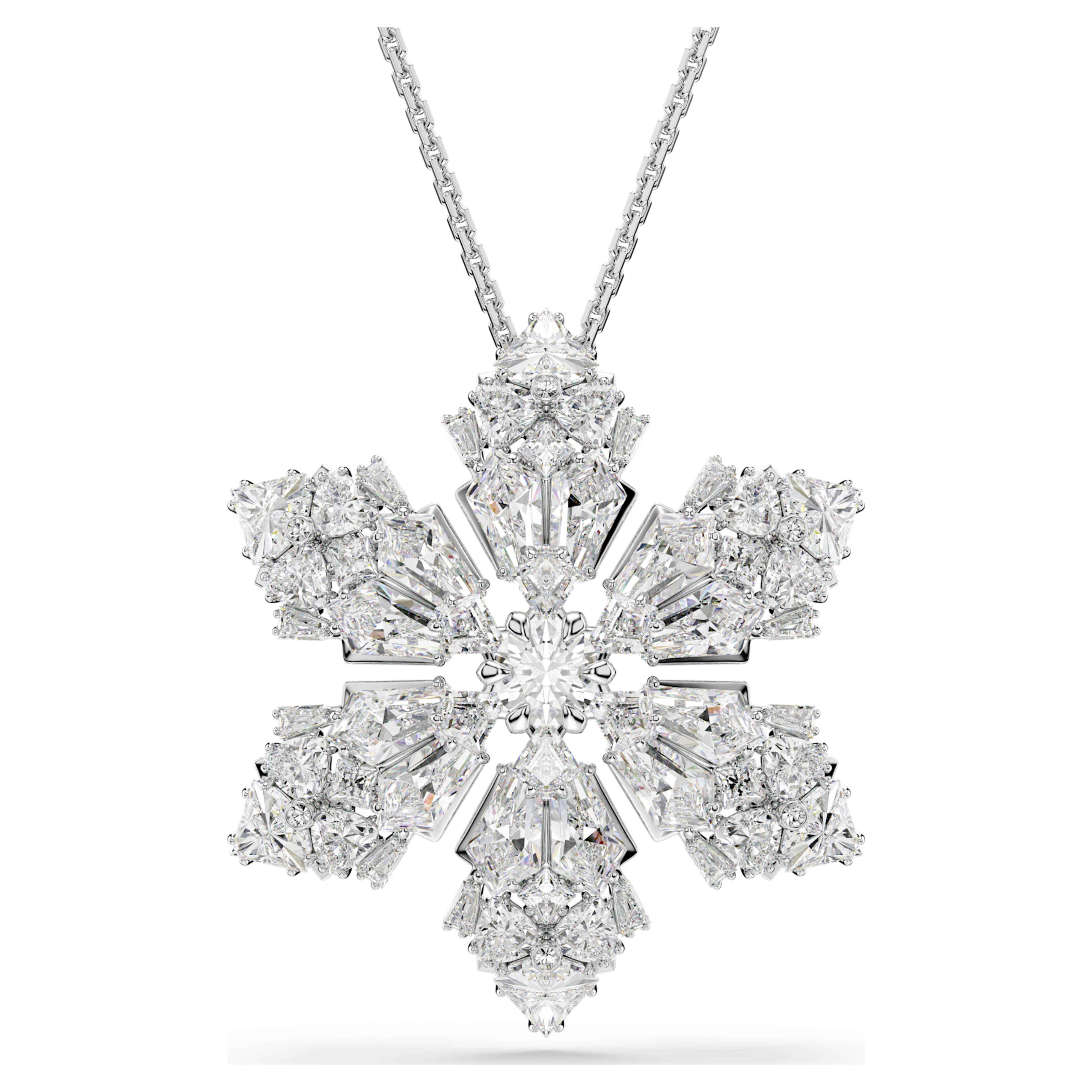 Swarovski hänge-brosch - Idyllia - Vit & Silver