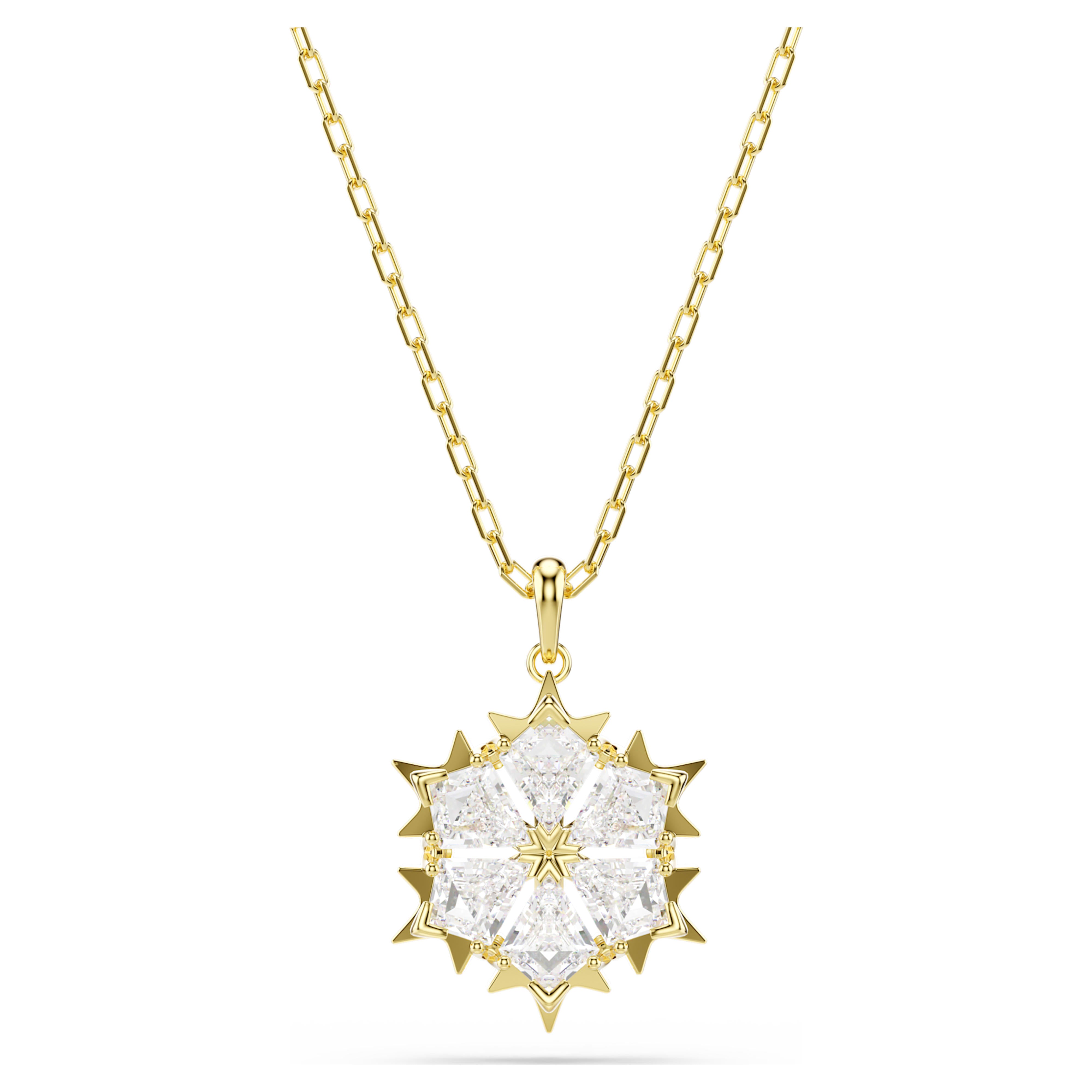 Pendentif Swarovski - Magic - Blanc & Doré