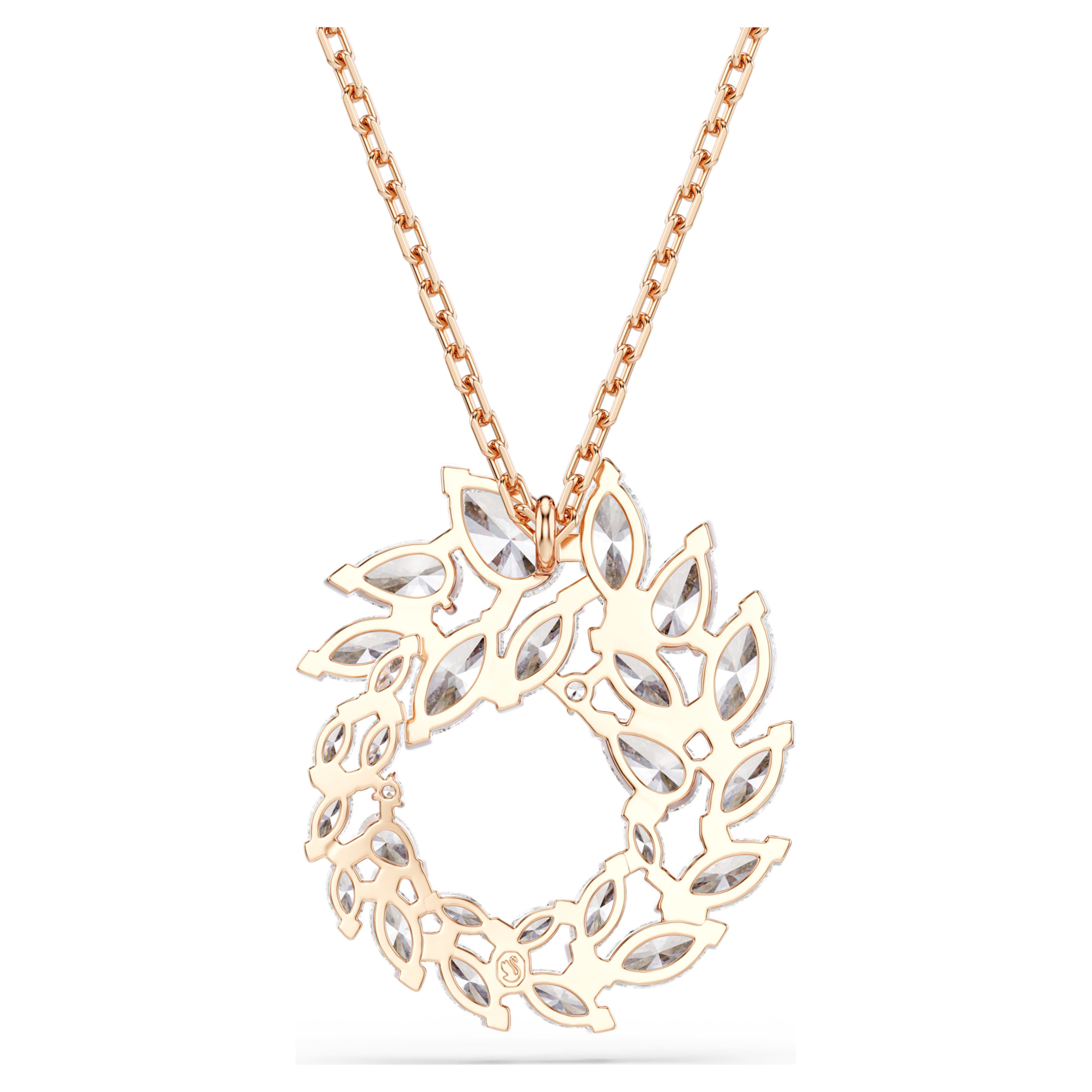 Pendentif Swarovski - Mesmera Glam - Circulaire - Blanc & Doré Rosé vue 4