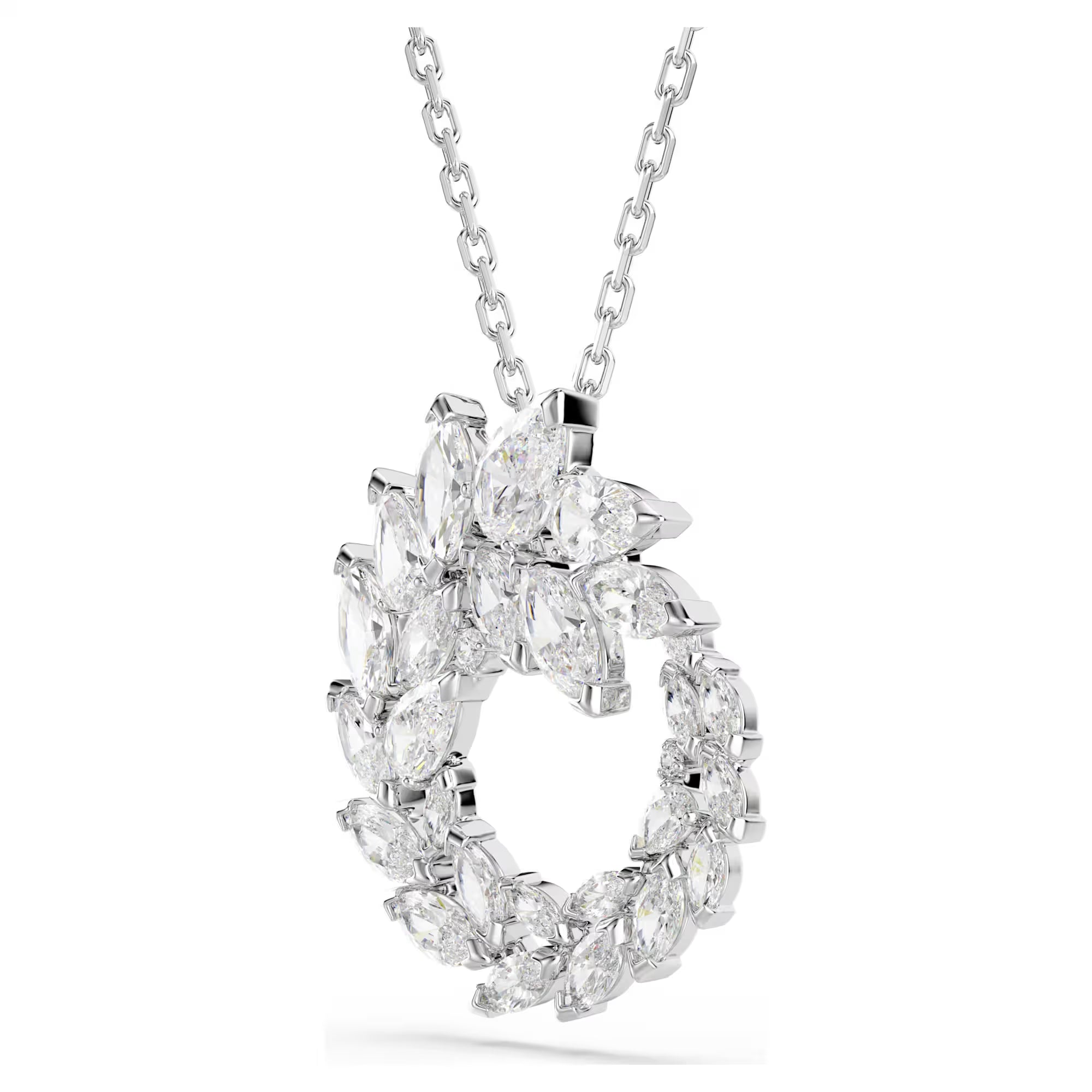Swarovski anheng - Mesmera Glam - Sirkulær - Hvit og sølv