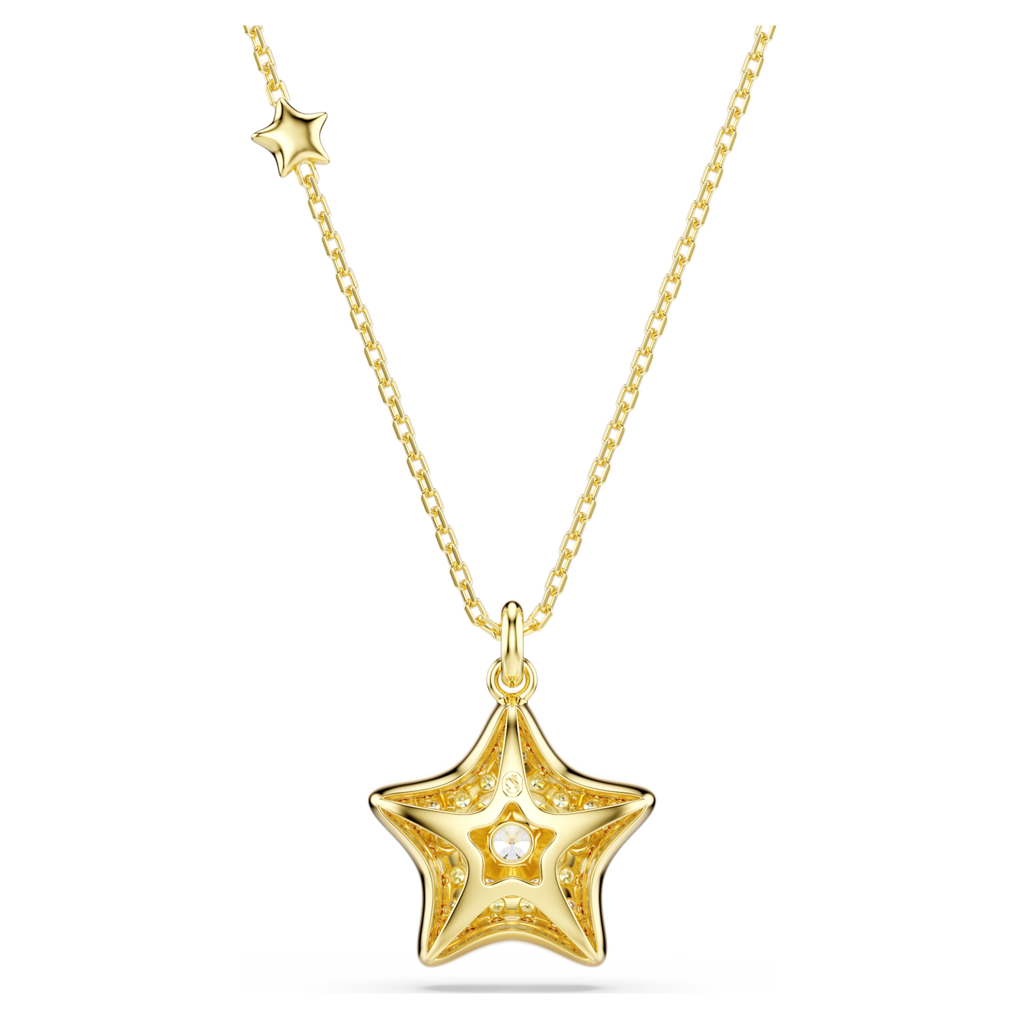 Swarovski Pendant - Sublima Luna - Star - White & Gold view 4