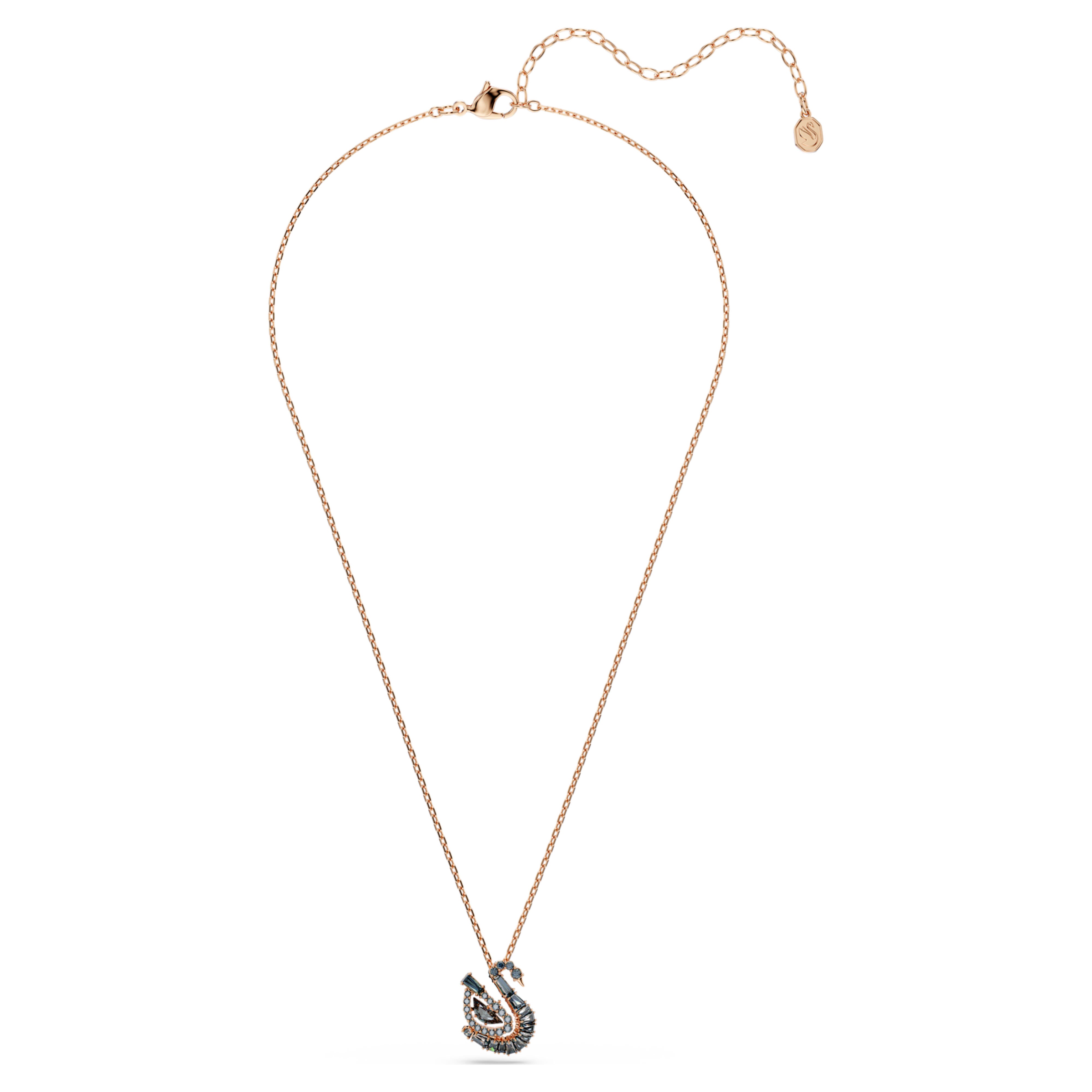 Pendentif Swarovski - Swan Dancing - Gris & Doré Rosé vue 3
