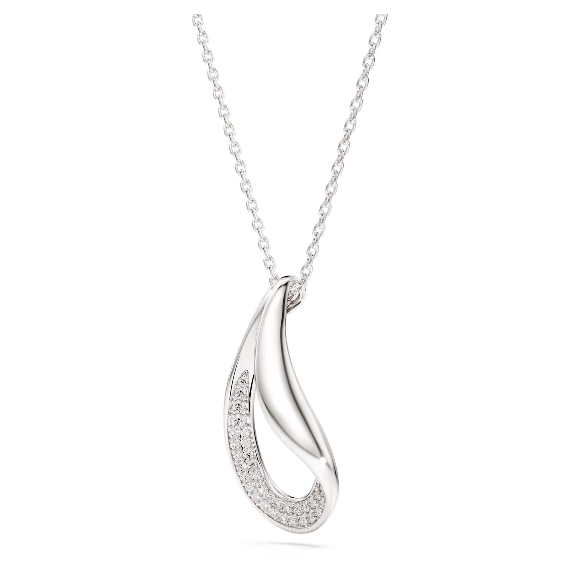 Swarovski anheng - Classica - Rundt snitt - Lang - Sterling sølv