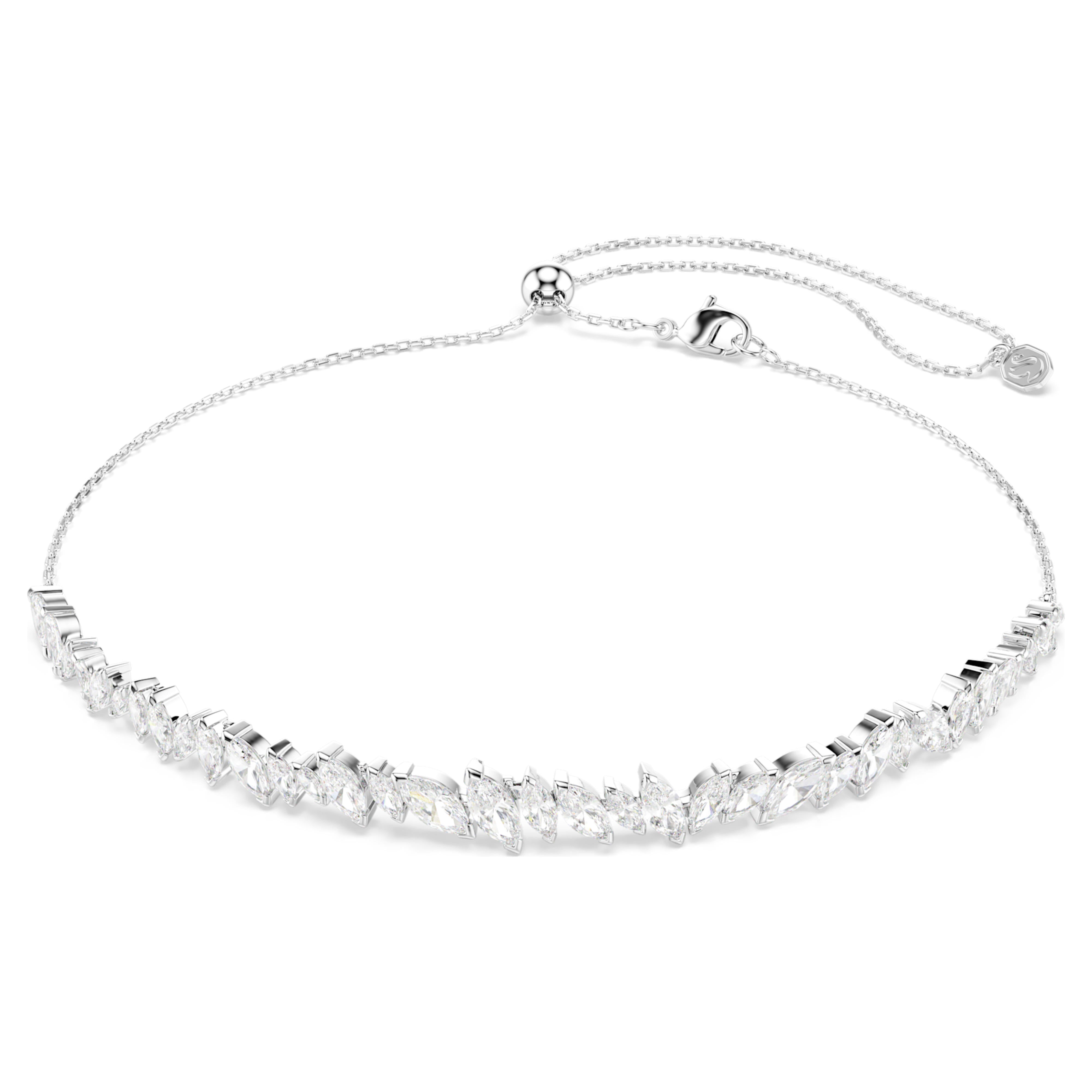 Swarovski Choker - Mesmera Glam - White & Silver