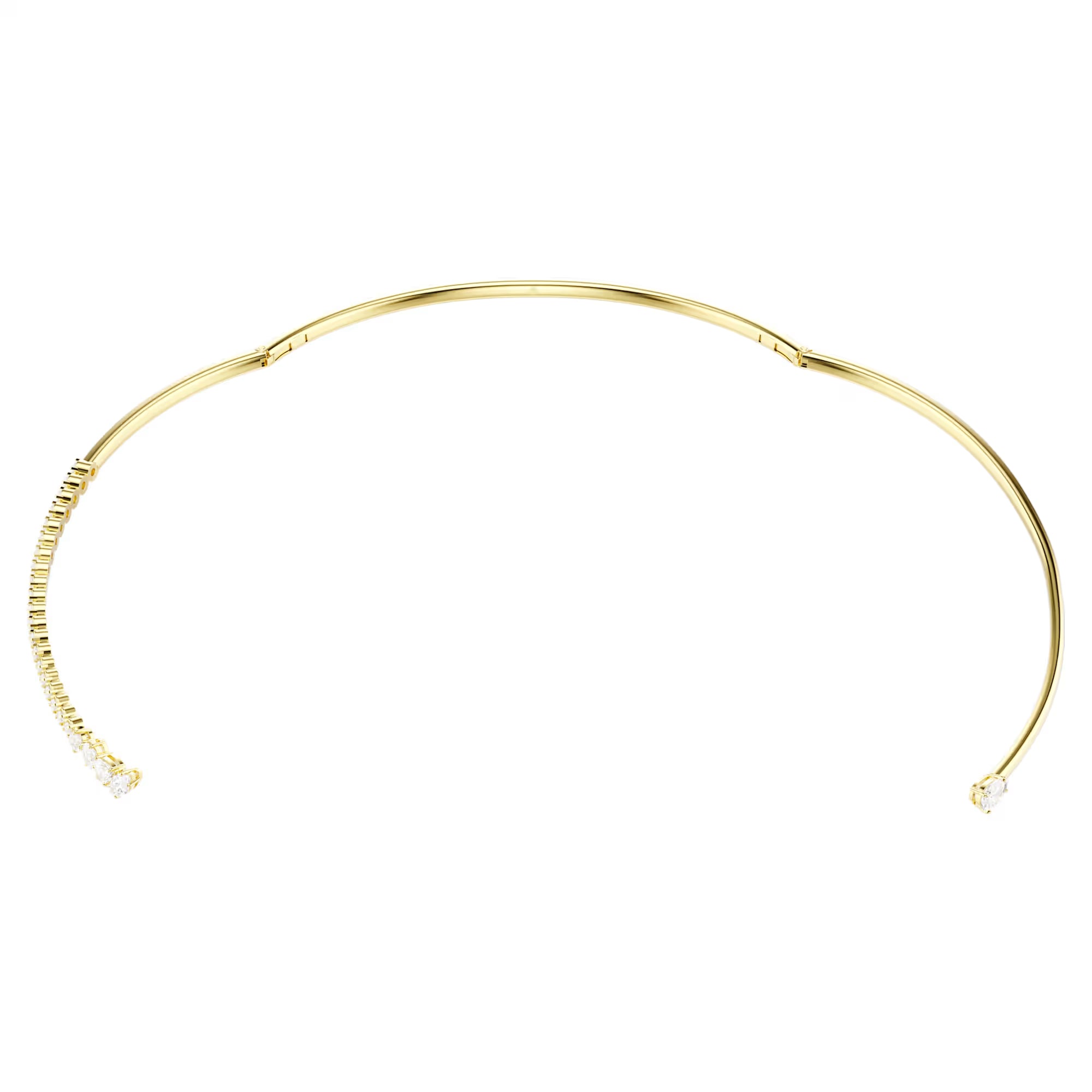 Colar Swarovski - Mesmera - Vários Tamanhos - Branco e Dourado