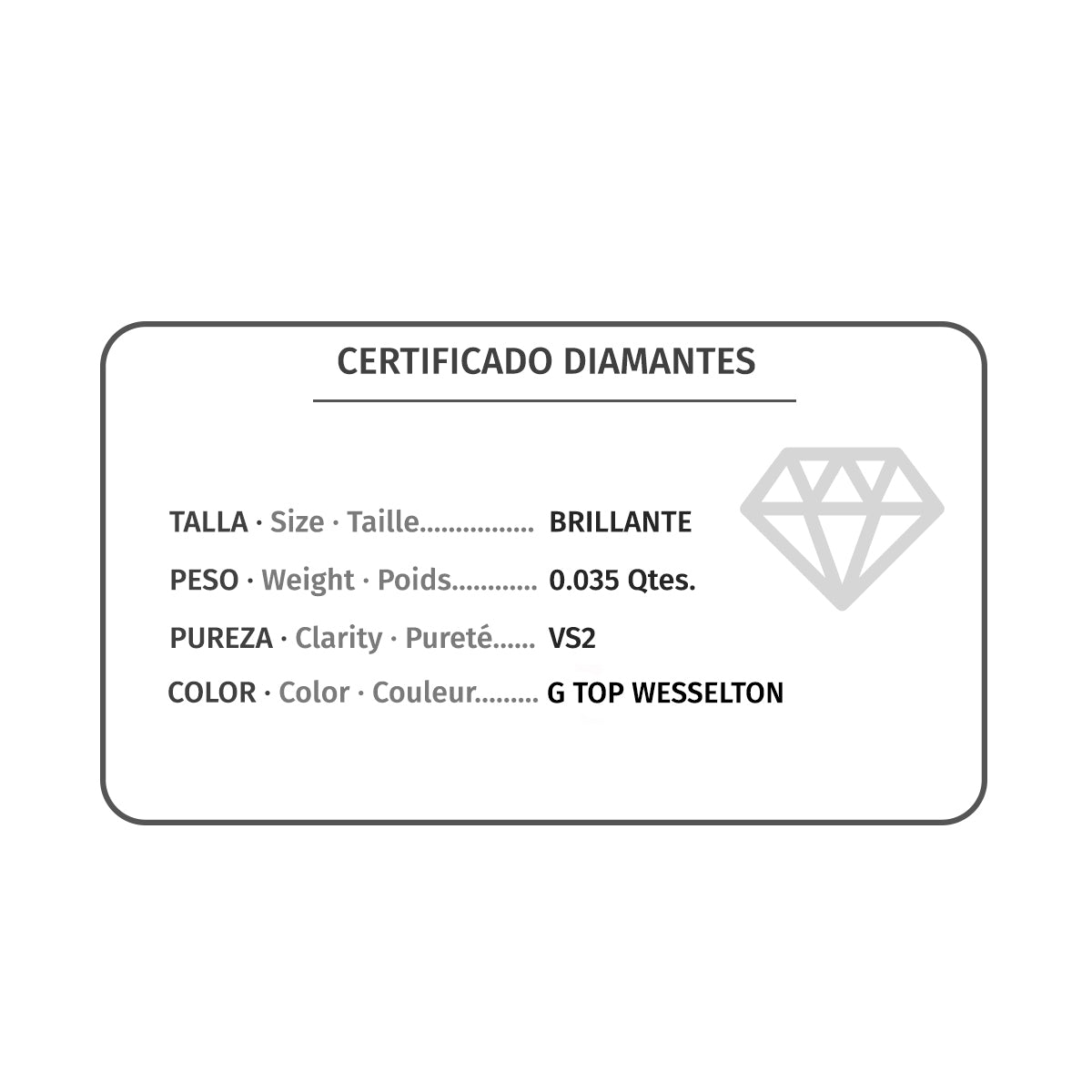 Choker en Or Blanc 18K Chaton 5,5 mm Diamant Naturel 0,035 Qts H-i Chaîne 42CM