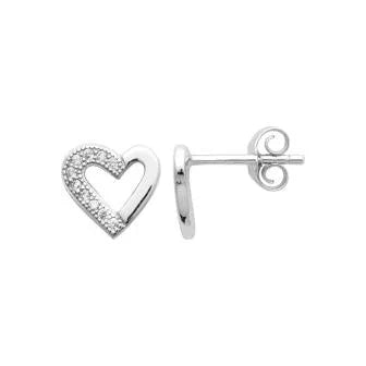 Cuore - Argento - Orecchini vista 3