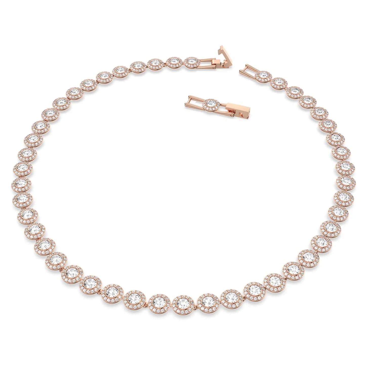 Naszyjnik Swarovski - Una Angelic - Rozmiar okrągły - Widok biało-różowy 3