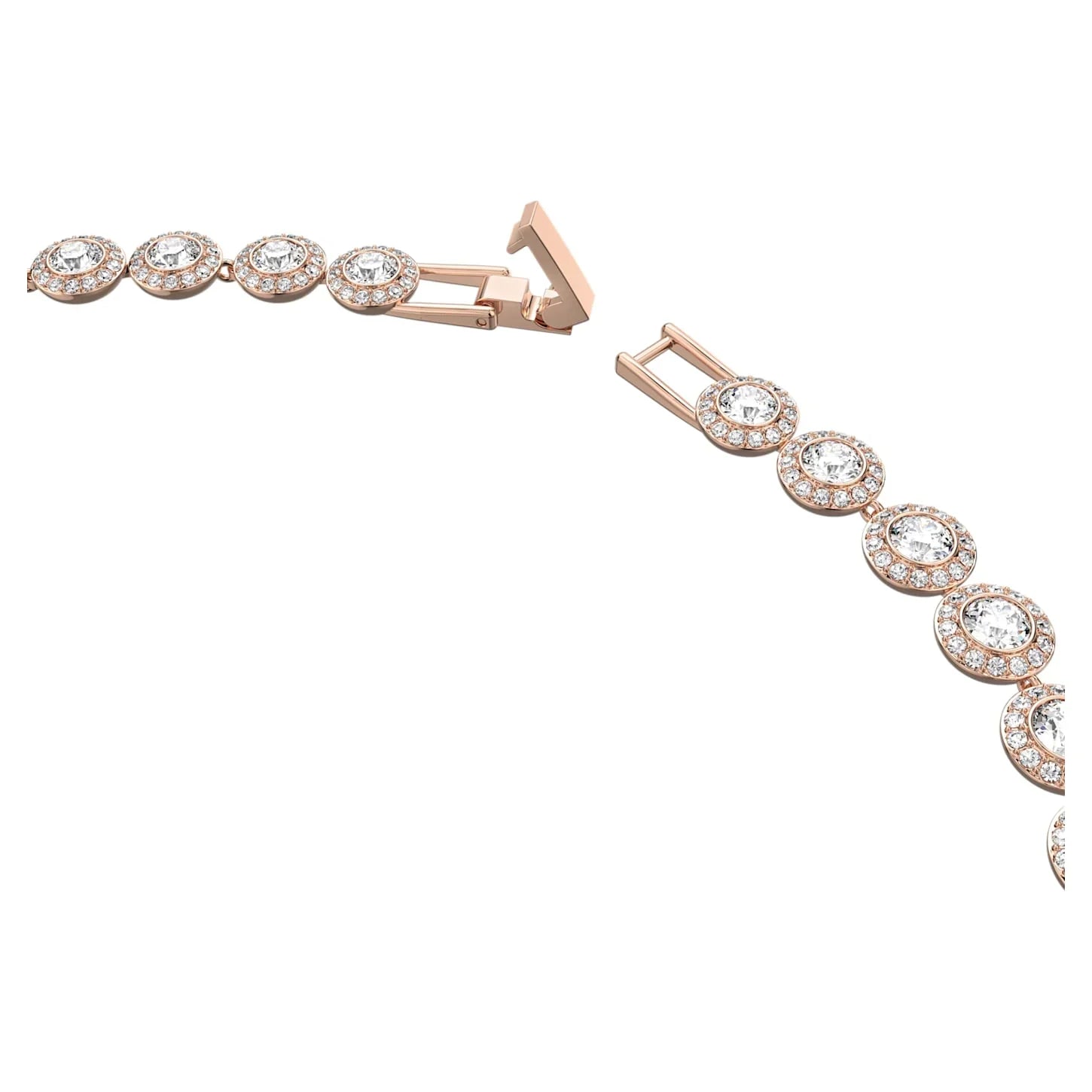 Naszyjnik Swarovski - Una Angelic - Okrągły krój - Widok biało-różowy 4