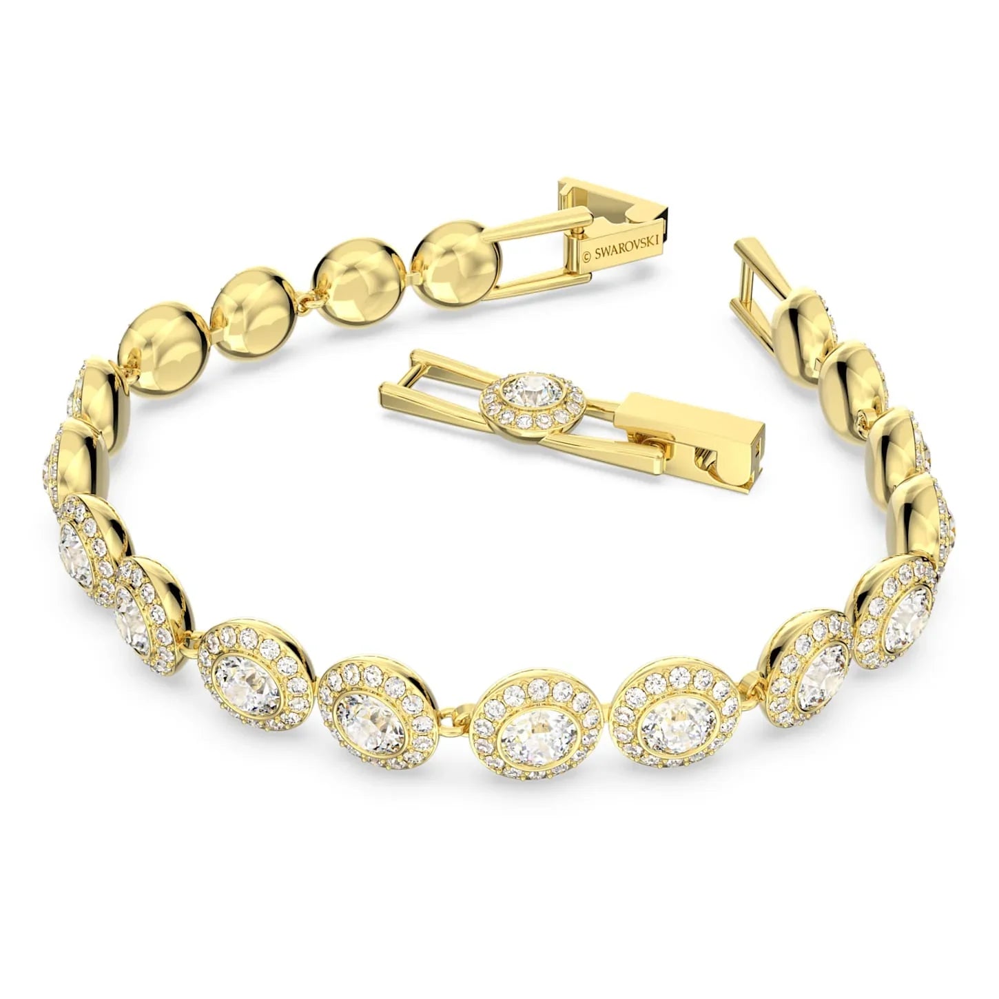 Bracciale Swarovski - Una Angelic - Misura rotonda - Bianco e oro Visualizza 3
