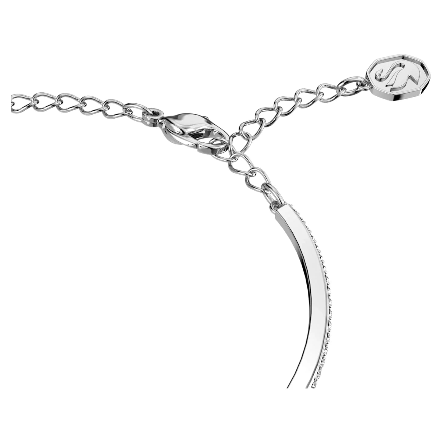 Millenia – nyolcszögletű – ezüstkék – karperec – Swarovski nézet 3