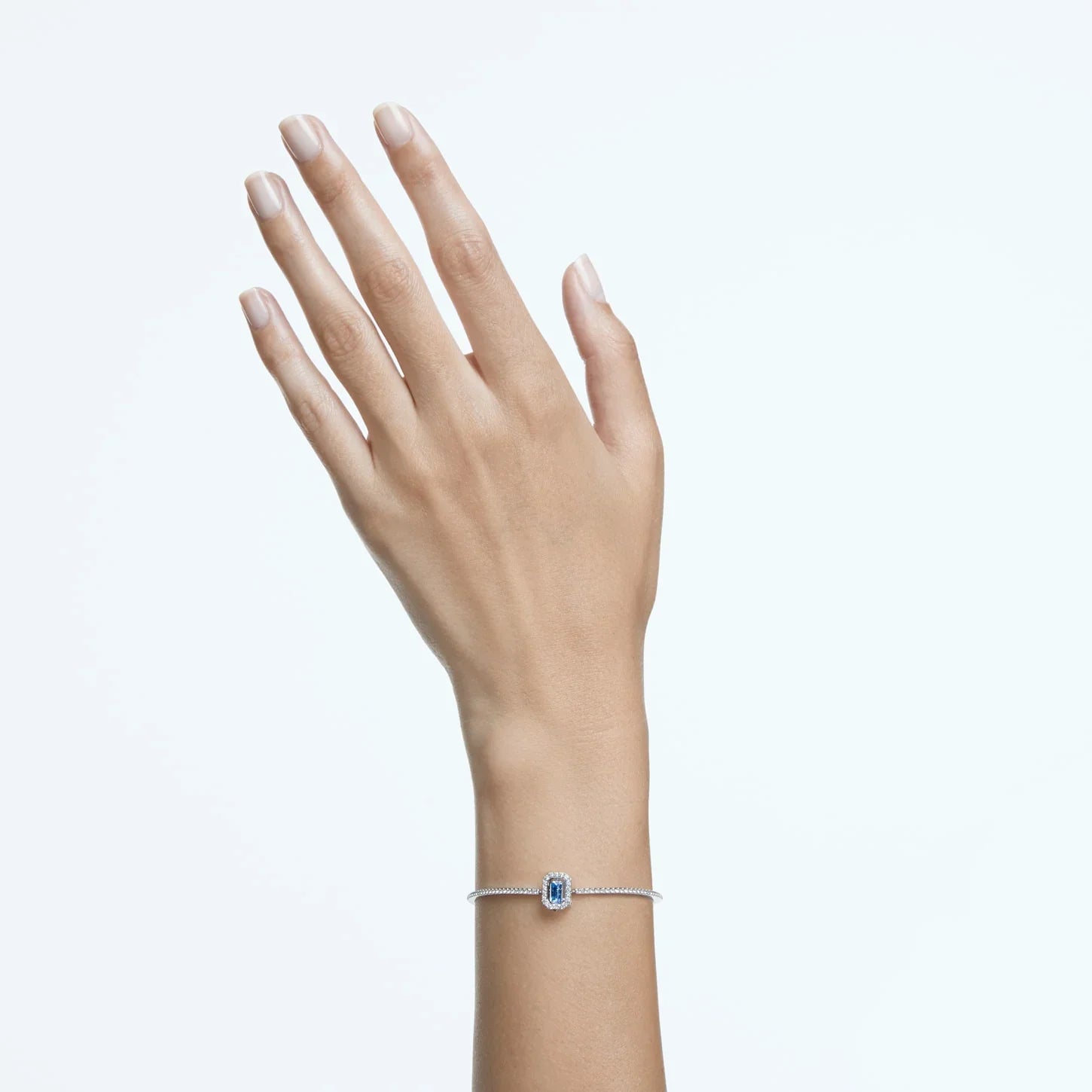 Millenia – nyolcszögletű – ezüstkék – karperec – Swarovski nézet 2