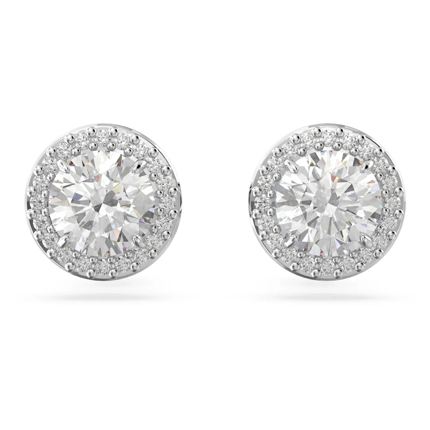 Damskie kolczyki sztyfty Constella Pavé z białego srebra – Swarovski