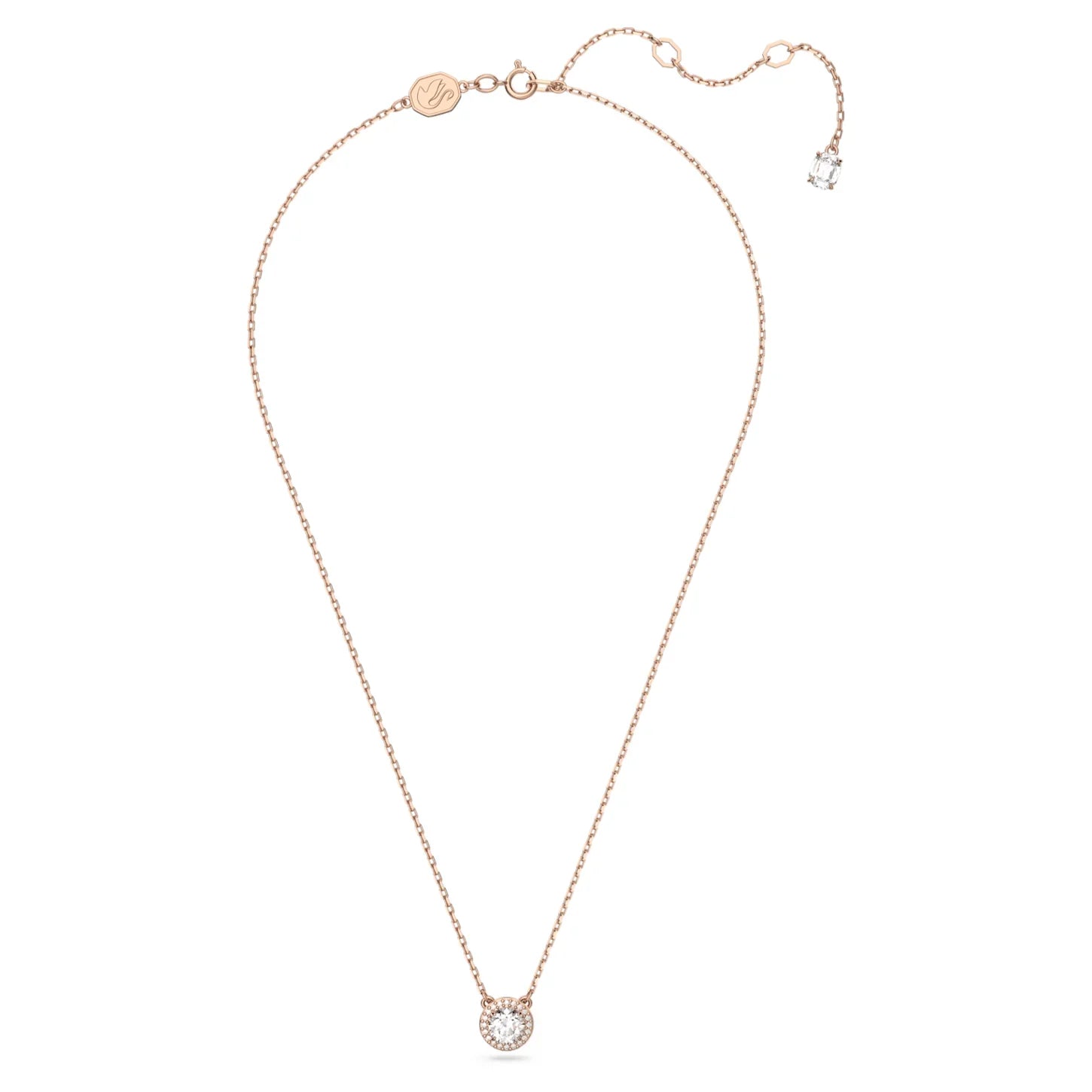Colgante Constella Redondo Pavé Oro Rosa Blanco – Swarovski vista 3