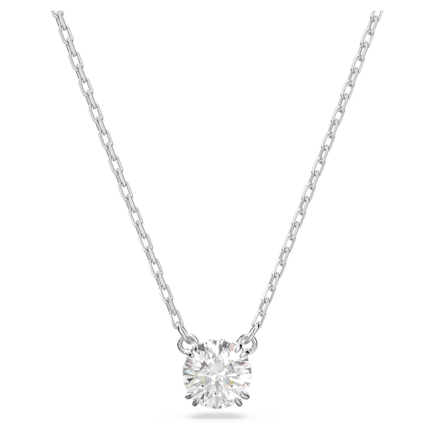 Ciondolo Swarovski - Stilla - Taglio rotondo - Bianco e argento