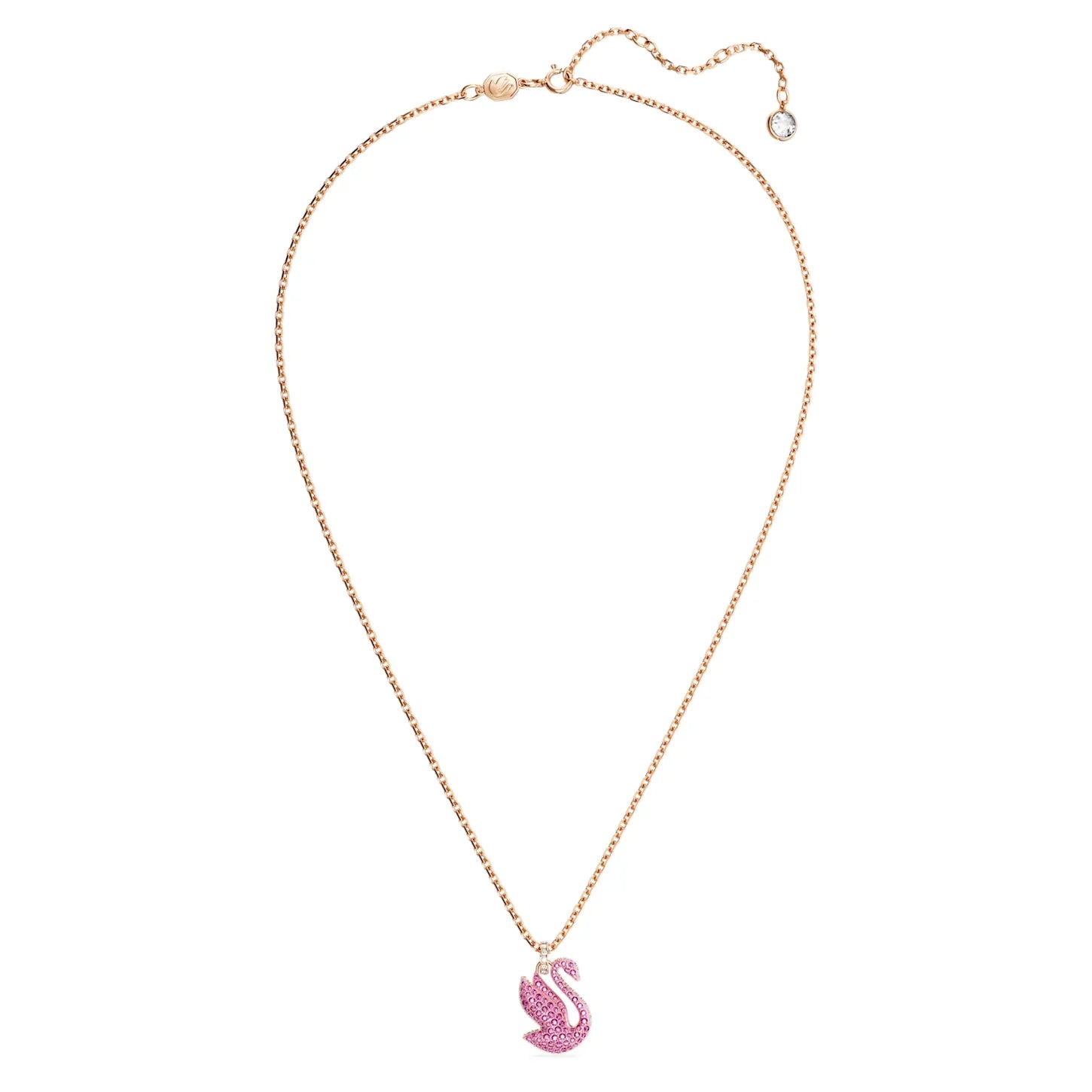 Ciondolo Swarovski - Cigno - Medio - Rosa e Rosé visualizza 3
