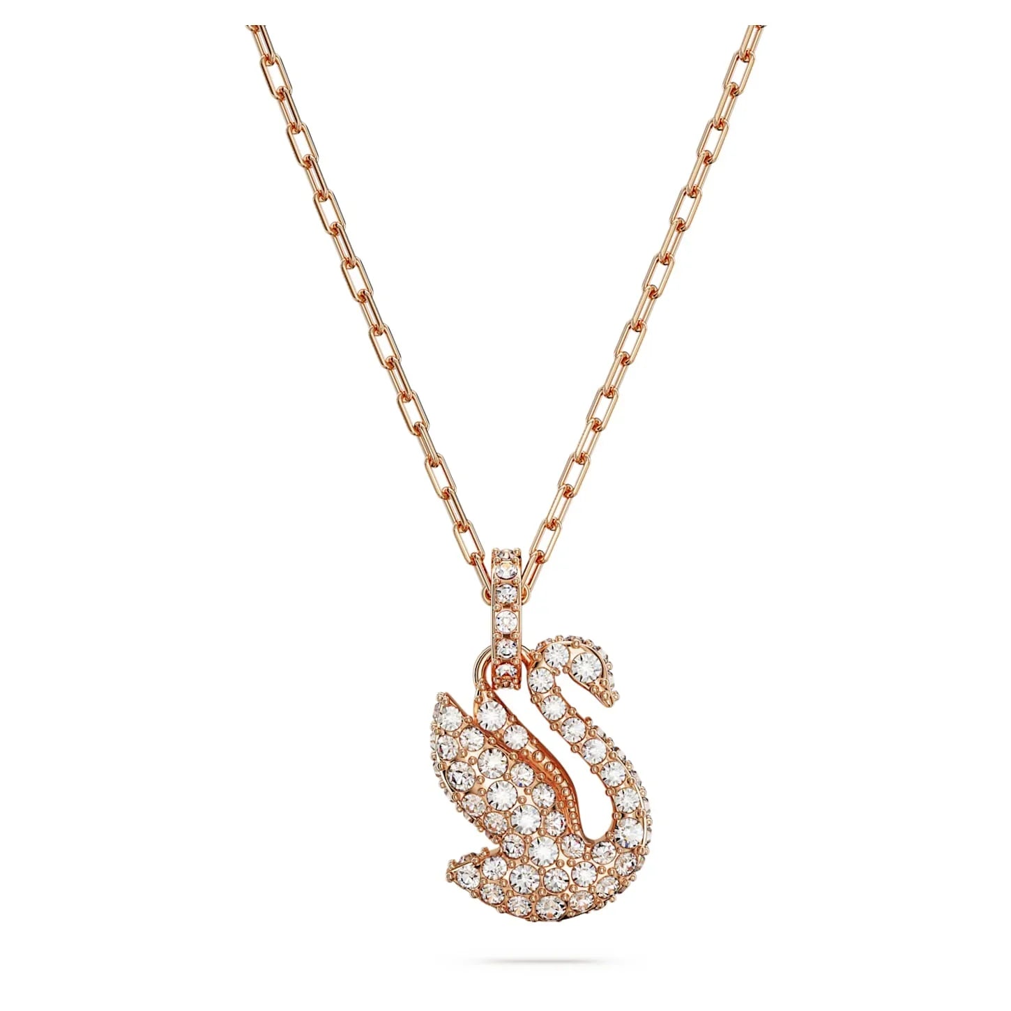 Ikonikus hattyú medál Hattyú kis fehérarany rózsa – Swarovski