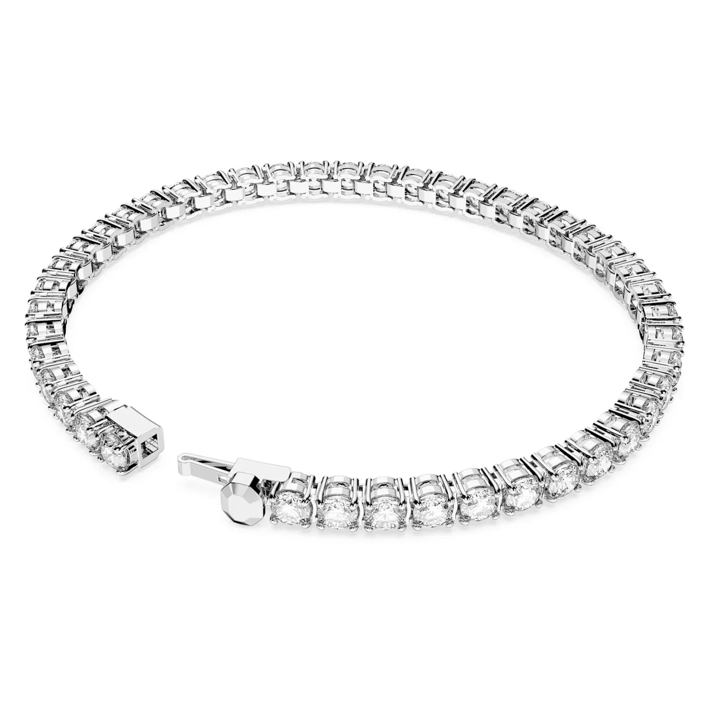 Matrix - Tenis - Plata Blanco - Pulsera - Swarovski vista 3