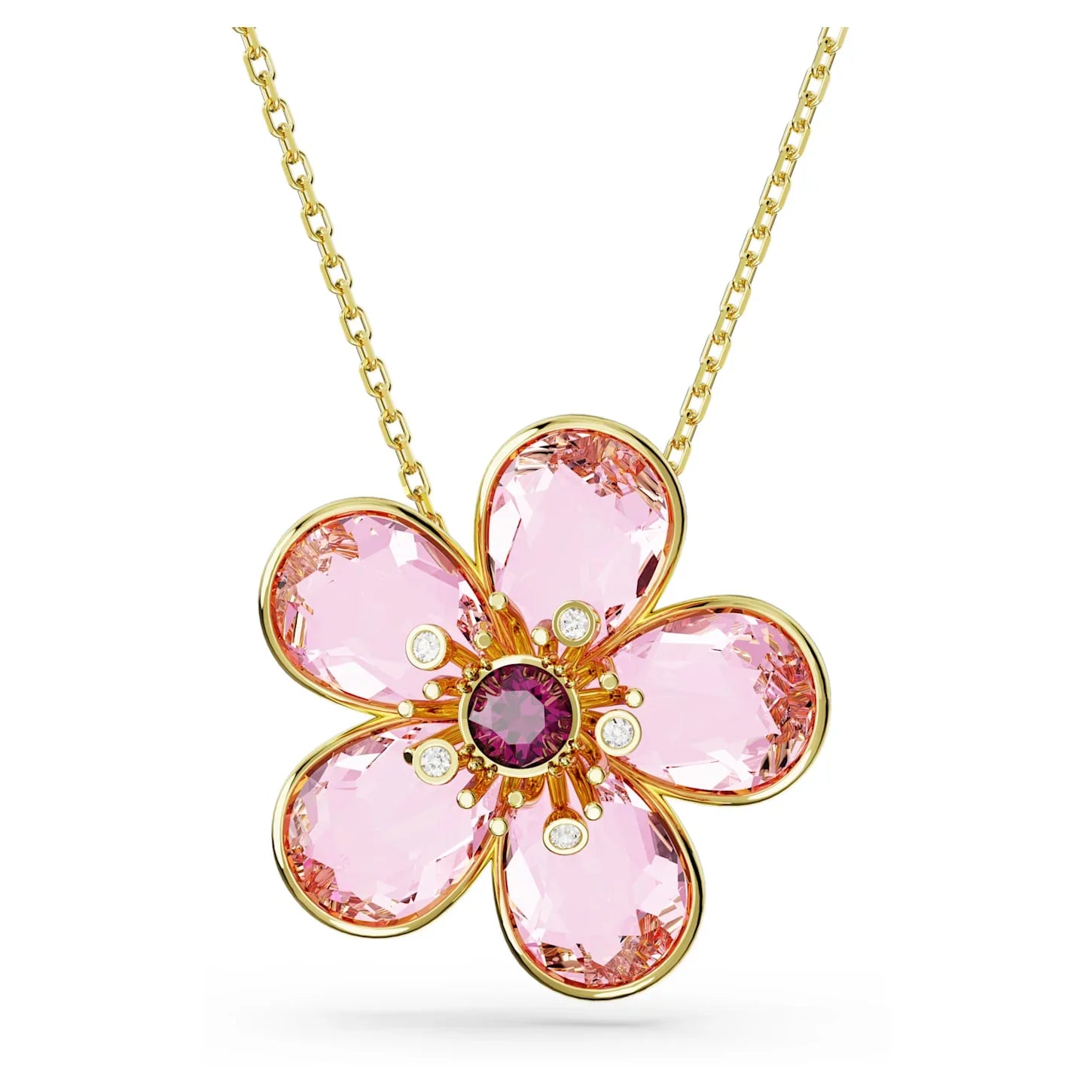 Colgante Idyllia Flor Pequeño Oro Rosa – Swarovski