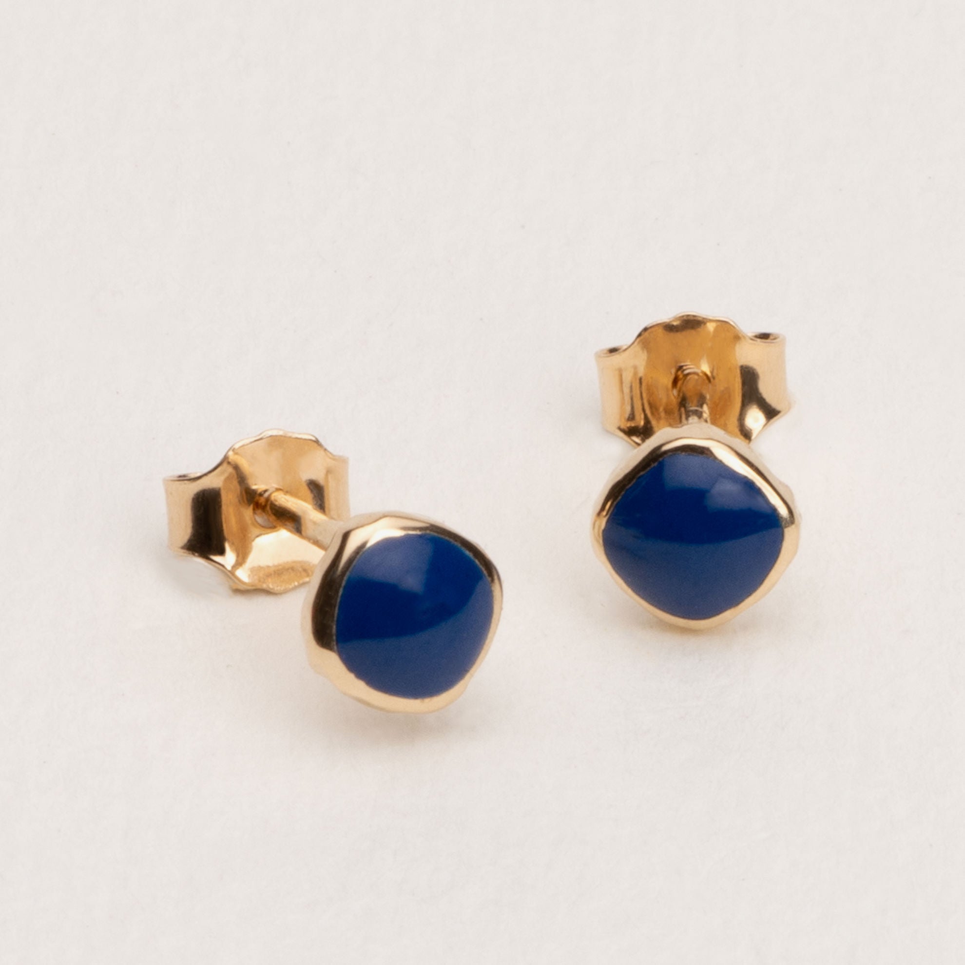 Eva - Blue Lacquer - Gold Plated Chips - Ana et Cha