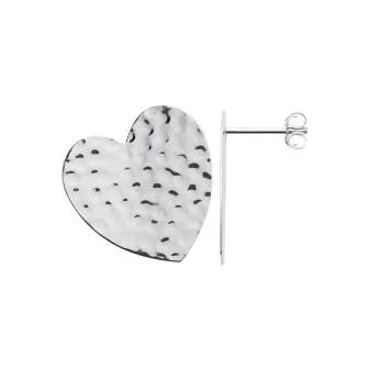 Cuore - Argento - Orecchini vista 3