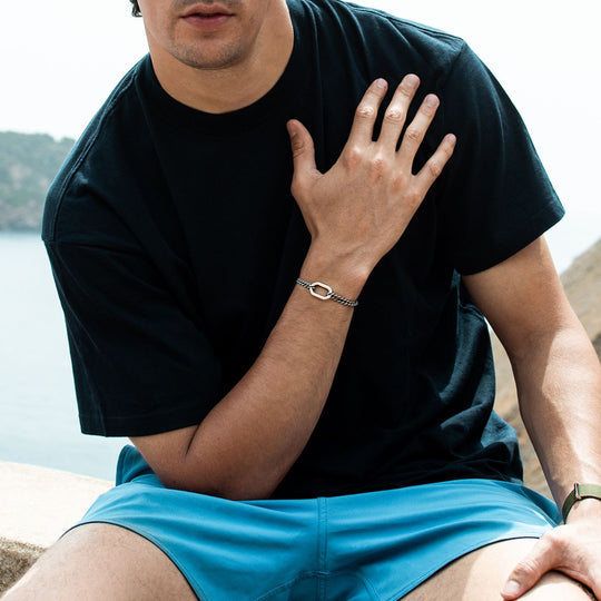 Link 22mm - Beige and Blue - Le Vent à la Française