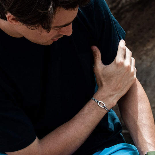 Link 22mm - Beige and Blue - Le Vent à la Française