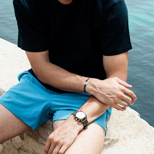 Link 22mm - Black and Gray - Le Vent à la Française