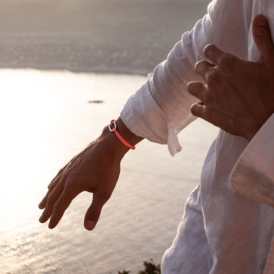 Eslabón 22mm - Naranja Fluo y Blanco - Le Vent à la Française