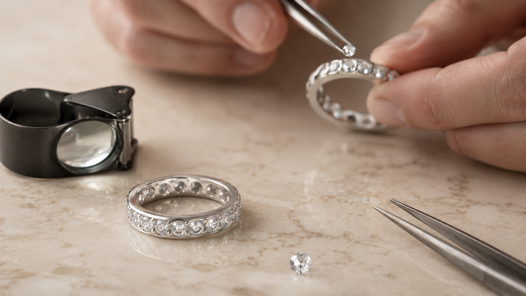 J'ai perdu une pierre sur ma bague : que faire ?