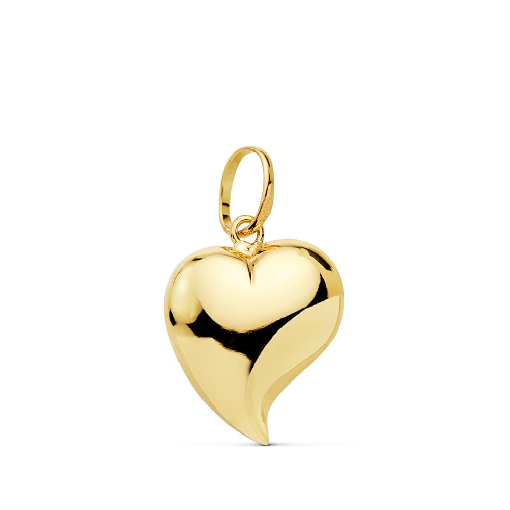 18K Pendentif Coeur en Or 17X14MM