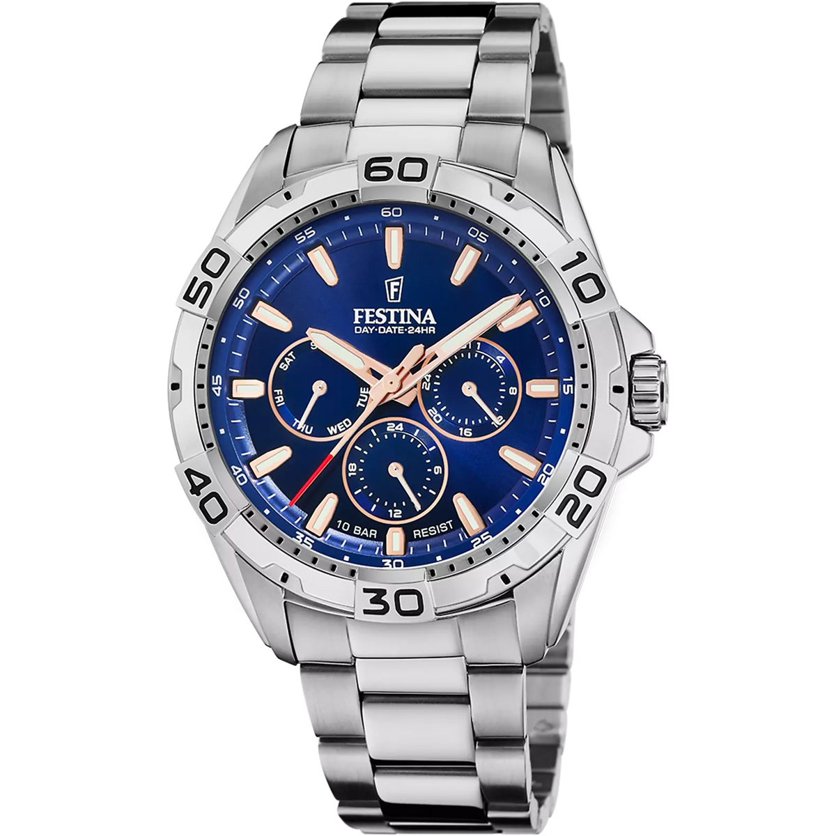 Montre homme Festina MULTIFUNCTION COLLECTION acier bracelet acier