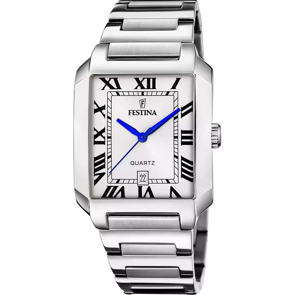 Montre homme Festina ON THE SQUARE acier bracelet acier