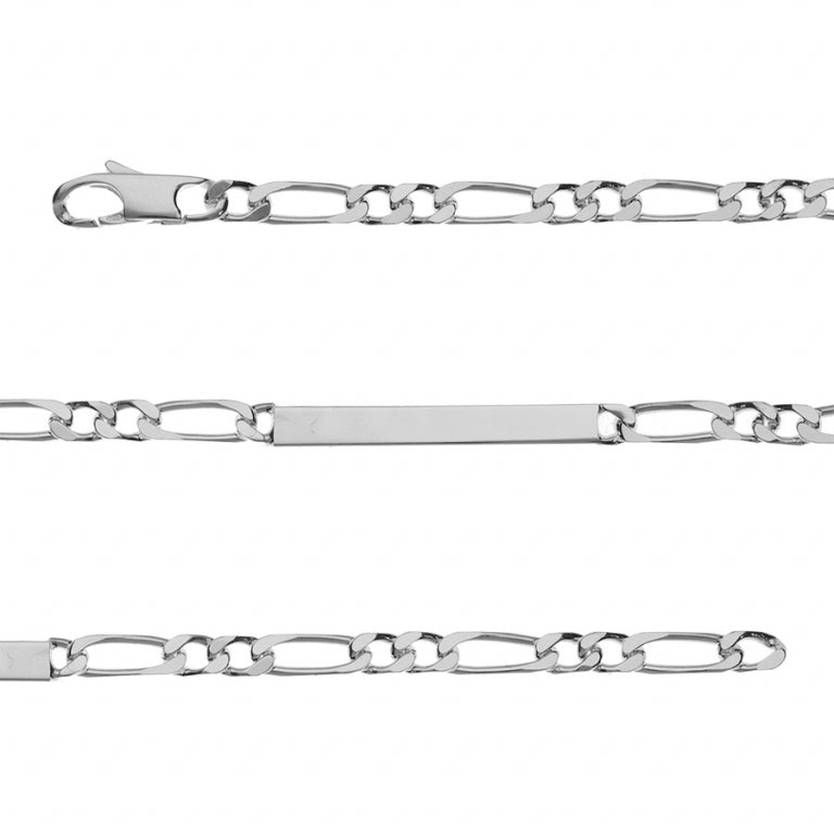 Identite 1+2 Prestige 4mm Prata 18cm