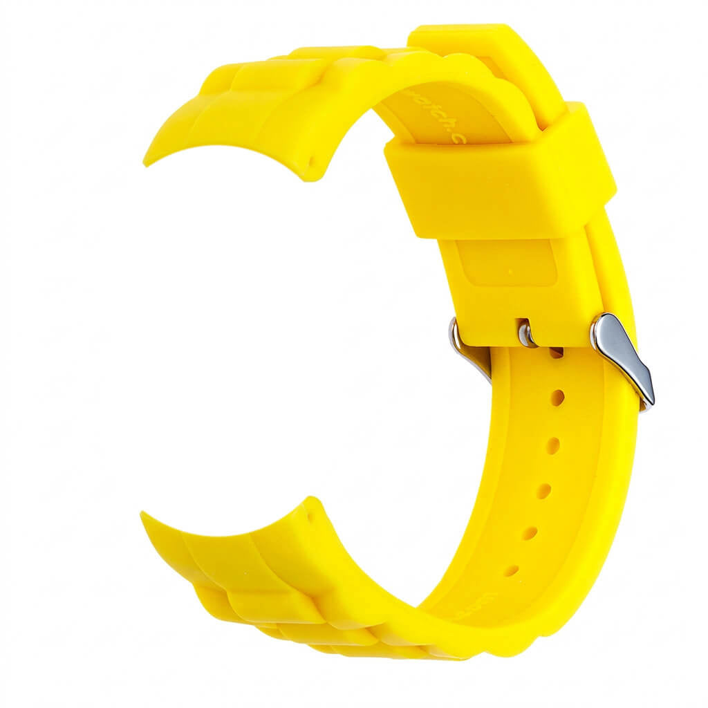 Bracelet de montre Ice-Watch silicone jaune Forever Yellow 22 mm boucle argentée