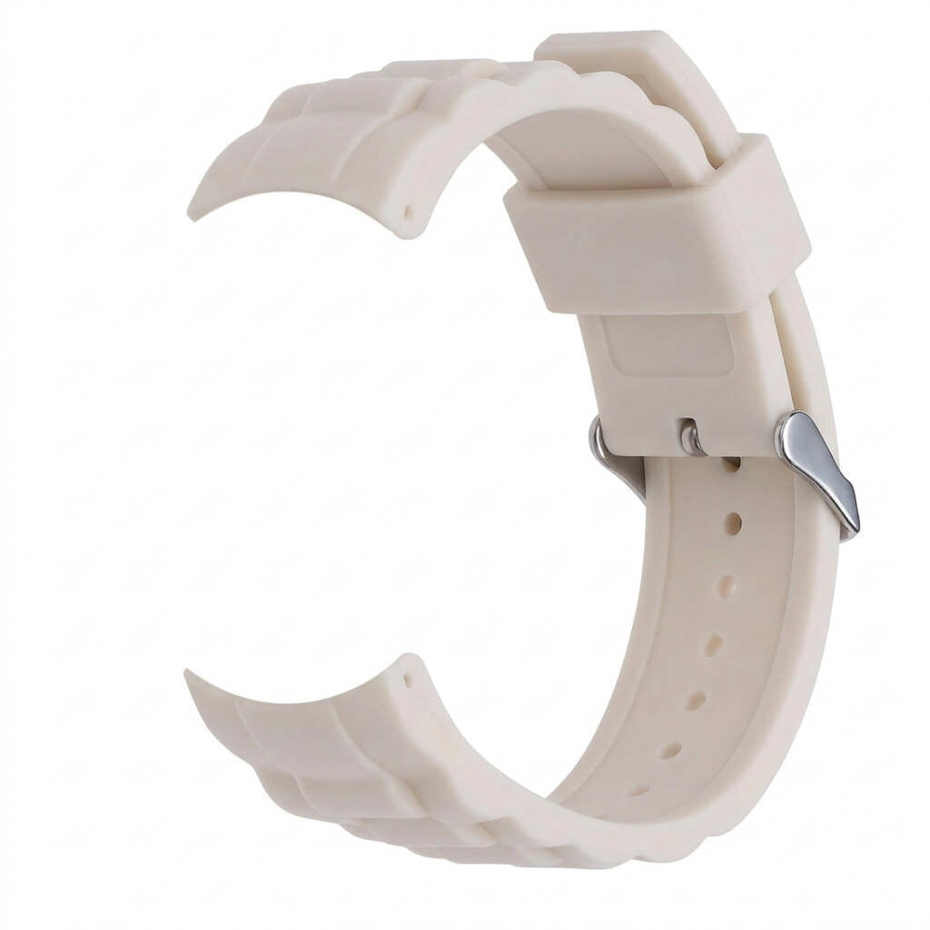 Bracelet de montre Ice-Watch silicone blanc Solid Lily White 22 mm boucle argentée