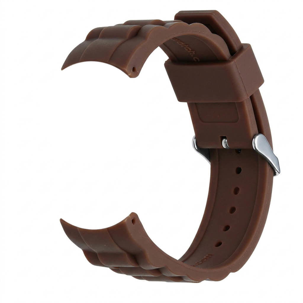 Bracelet de montre Ice-Watch silicone marron Solid Friar Brown 20 mm boucle argentée
