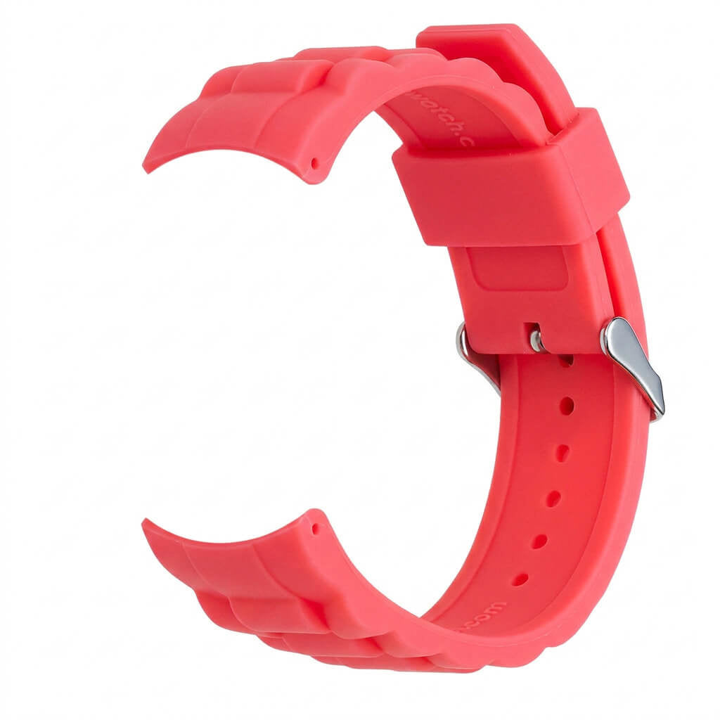 Bracelet de montre Ice-Watch silicone rouge Solid Neon Red 20 mm boucle argentée