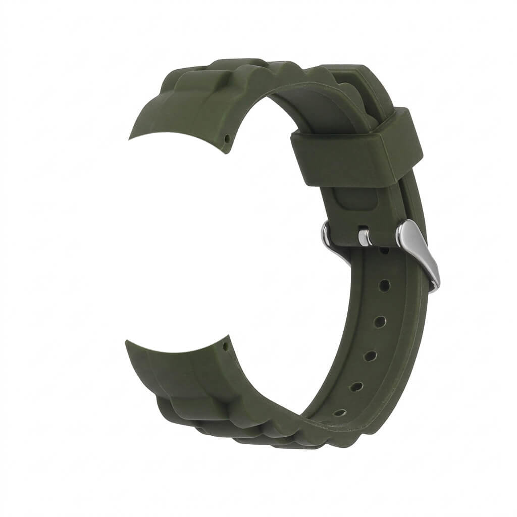 Bracelet de montre Ice-Watch silicone vert Grove Khaki 17 mm boucle argentée