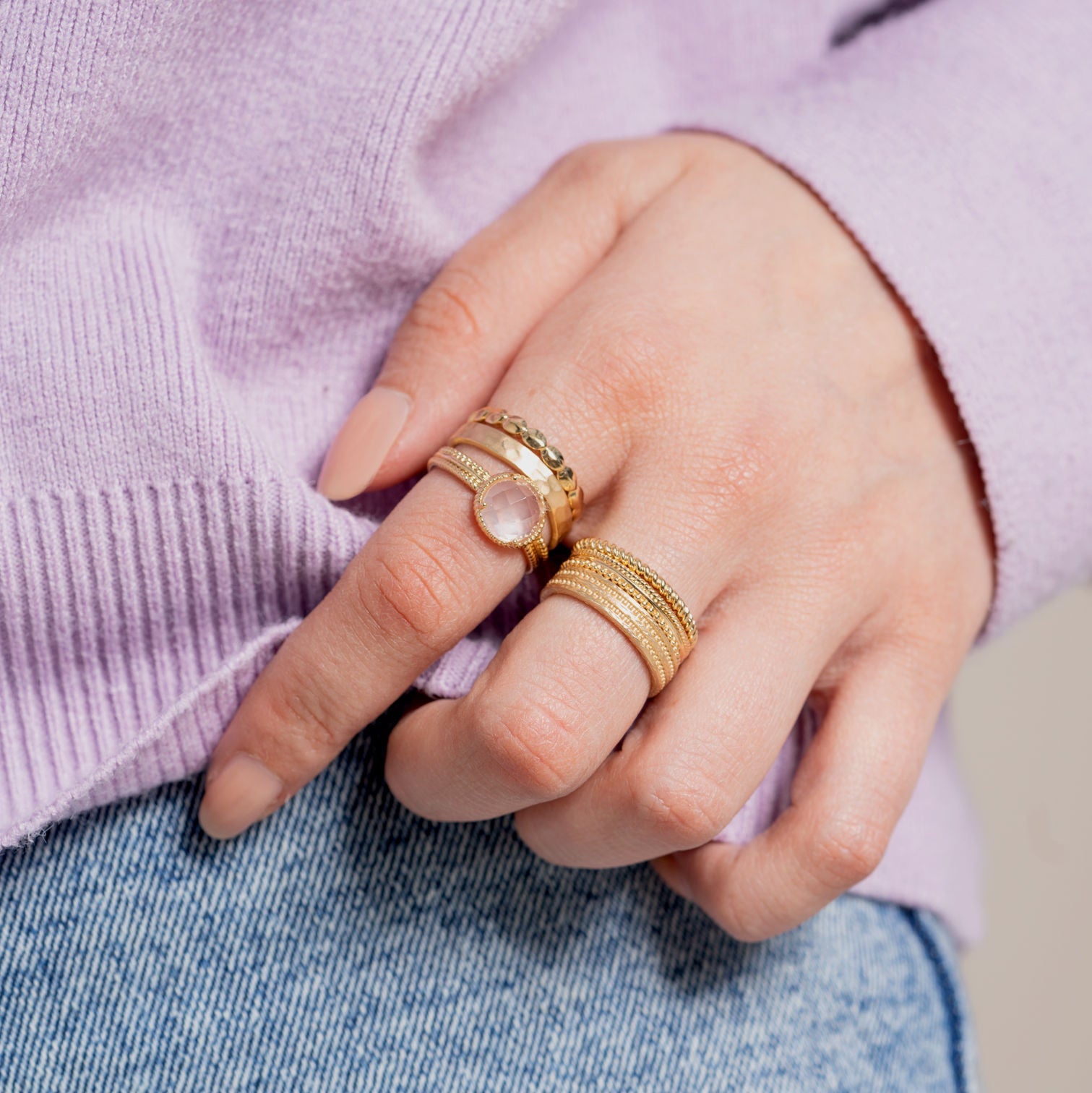 Héloïse-ring - Verguld | Ana & Cha