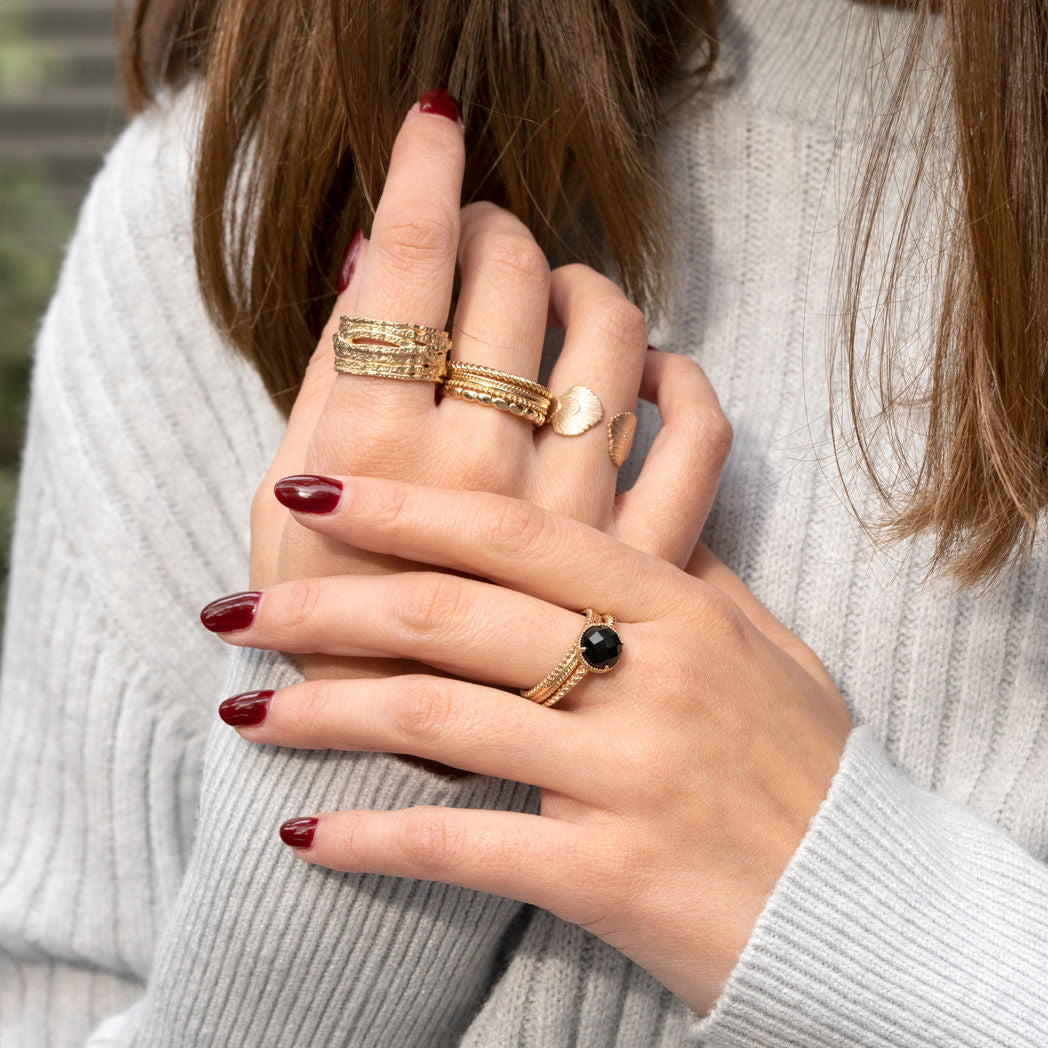 Louisette-Ring – vergoldet | Ana & Cha