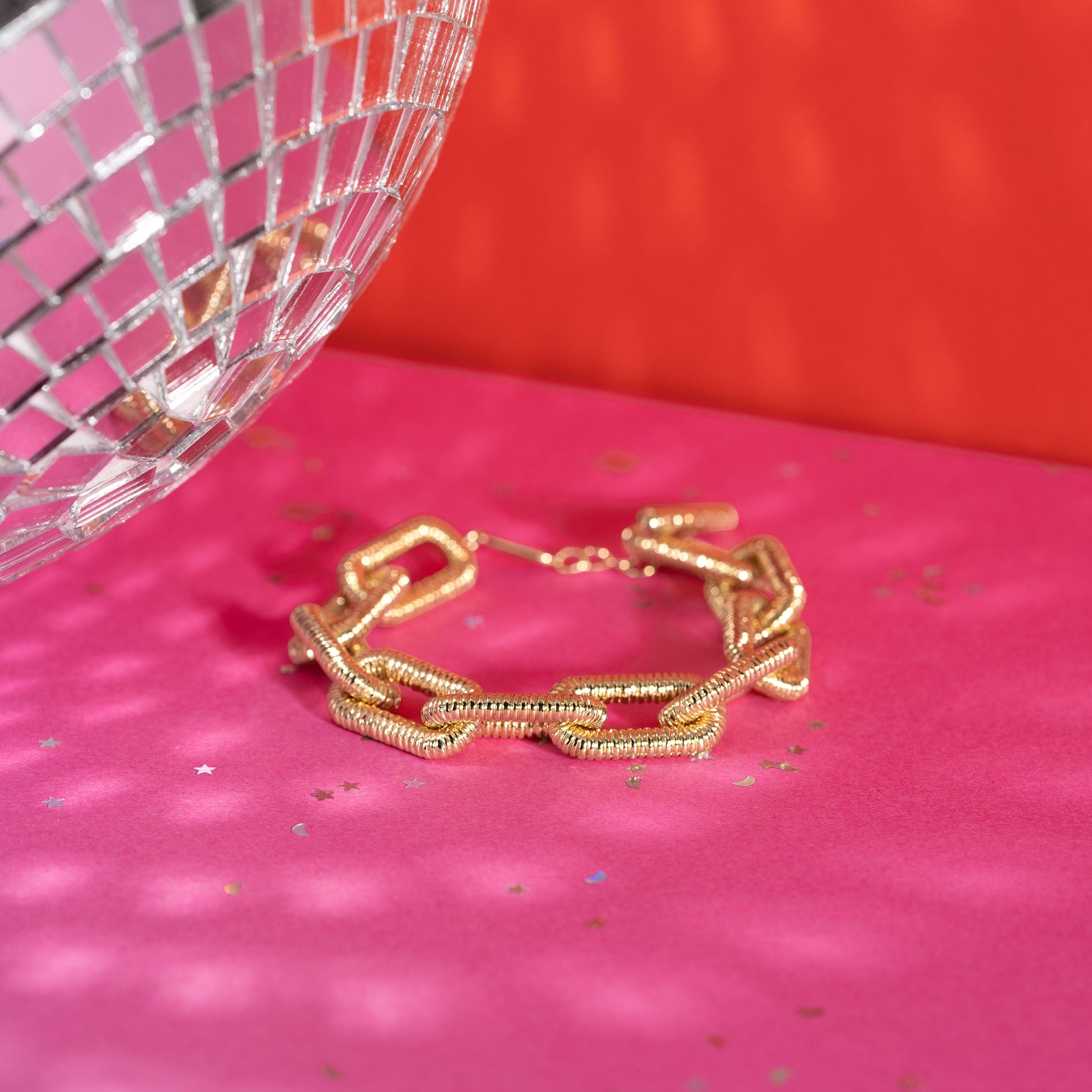 Bracelet chaine brenda en plaqué or