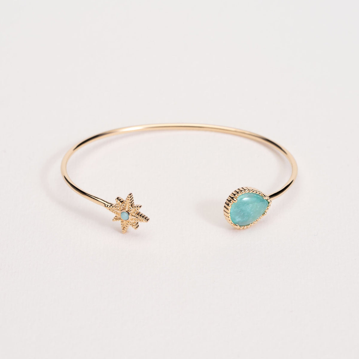 Stella amazonit armring i forgyldt – Ana & Cha