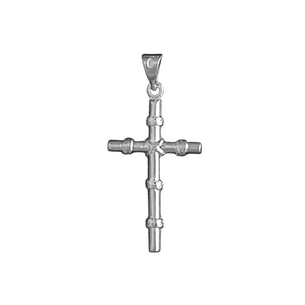 Pendentif croix en argent 925 au design épuré