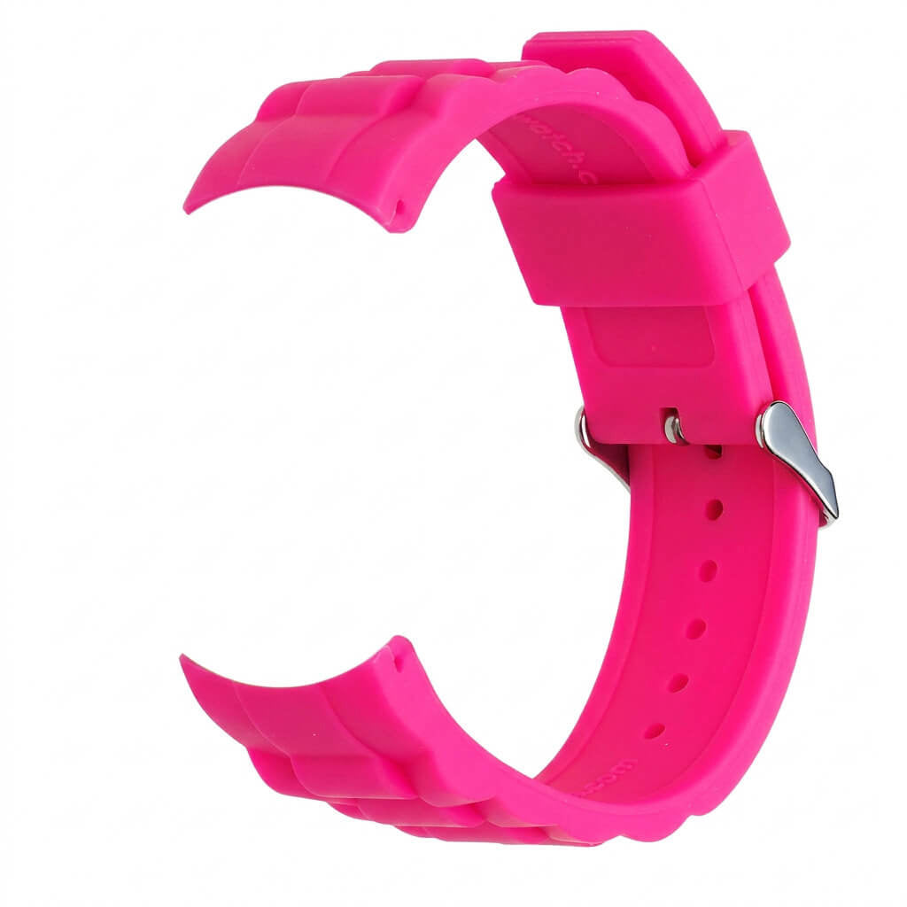 Bracelet de montre Ice-Watch silicone rose Solid Neon Pink 22 mm boucle argentée