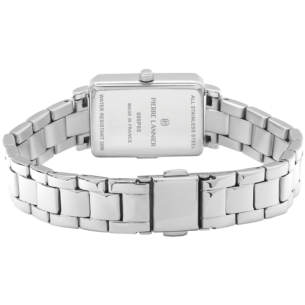 Montre femme Pierre Lannier ARIANE 005P651 – cadran rose bracelet acier argenté – vue 4