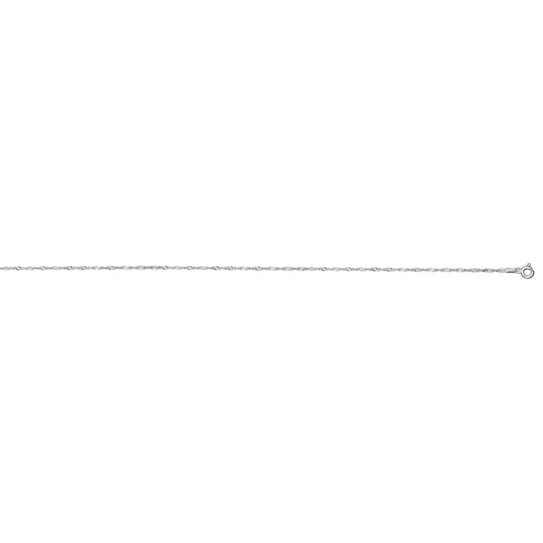 Chaîne de cheville argent 925 maille vrillée torsadée élégante