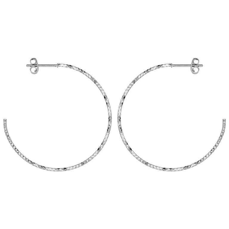 Cercei Cercei Diamante Wire – Argintiu | Azulin